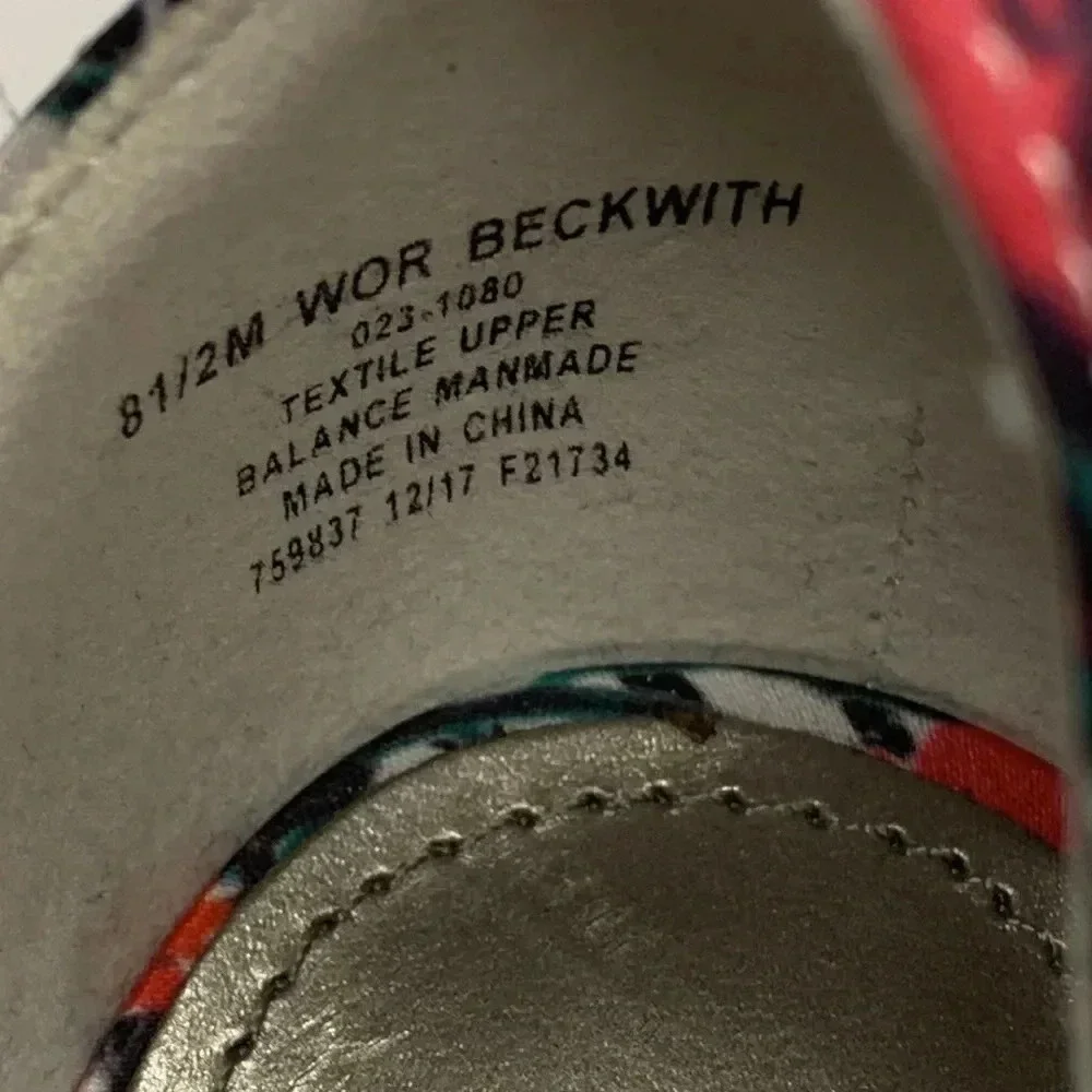 Worthington Beckwith Women’s Floral Sandals Chunky Heel Sz 8.5 New